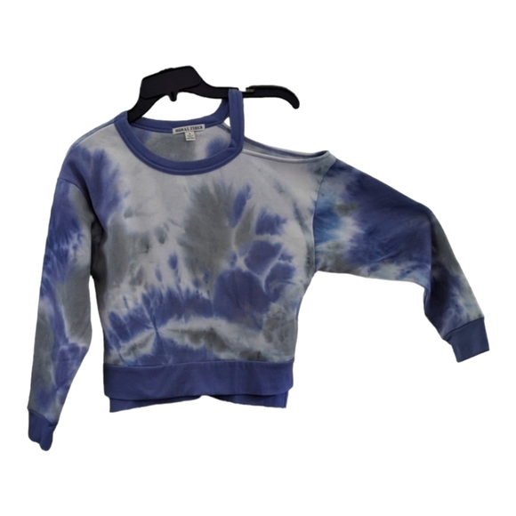 NEW Moral Fiber Cold Shoulder soft tie dye sweatshirt Size small - Picture 1 of 5